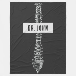 Gepersonaliseerde Gift voor Chiropractor, Spine Do Fleece Deken