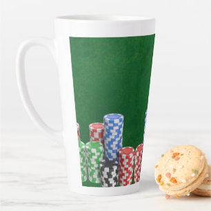 Gepersonaliseerde Gift voor Poker Spelers Latte Mok