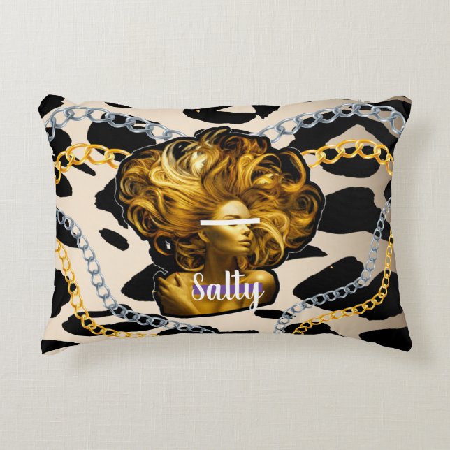 Gepersonaliseerde Gift voor Verjaardag, Bruid, Bru Accent Kussen (Voorkant)