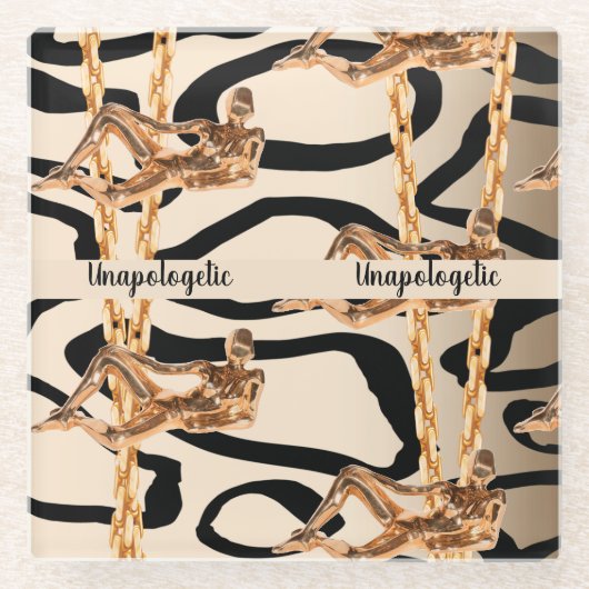 Gepersonaliseerde Gift voor Verjaardag, Bruid, Bru Glazen Onderzetter (Voorkant)