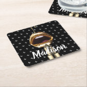 Gepersonaliseerde Gift voor Verjaardag, Bruid, Bru Kartonnen Onderzetters (Schuin)