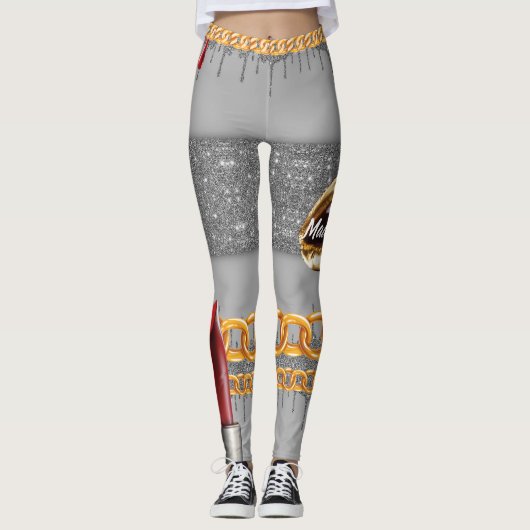 Gepersonaliseerde Gift voor Verjaardag, Bruid, Bru Leggings (Voorkant)