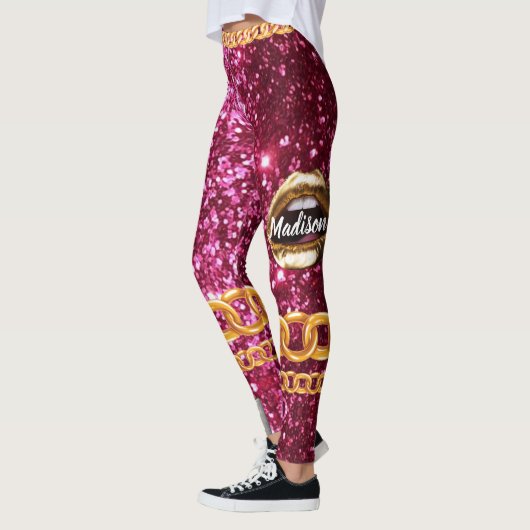 Gepersonaliseerde Gift voor Verjaardag, Bruid, Bru Leggings (Links)