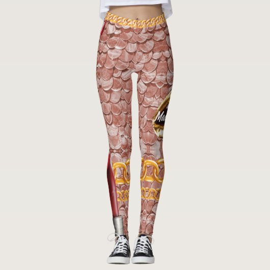 Gepersonaliseerde Gift voor Verjaardag, Bruid, Bru Leggings (Voorkant)