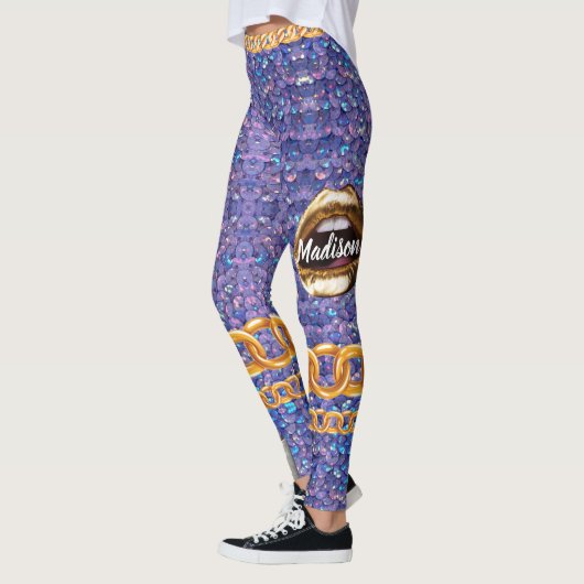 Gepersonaliseerde Gift voor Verjaardag, Bruid, Bru Leggings (Links)