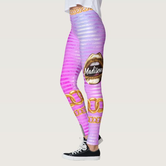 Gepersonaliseerde Gift voor Verjaardag, Bruid, Bru Leggings (Links)