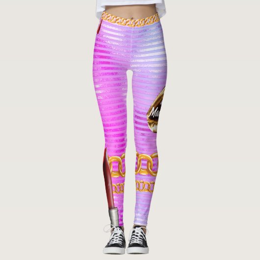 Gepersonaliseerde Gift voor Verjaardag, Bruid, Bru Leggings (Voorkant)