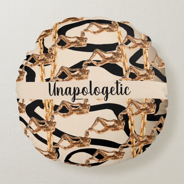 Gepersonaliseerde Gift voor Verjaardag, Bruid, Bru Rond Kussen (Voorkant)