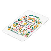 ❤️Gepersonaliseerde GIGI Gifts Moederdag Verjaarda Magneet (Linkerzijde)