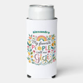 ❤️Gepersonaliseerde GIGI Gifts Moederdag Verjaarda Seltzer Blikjeskoeler (Seltzer Voorkant)
