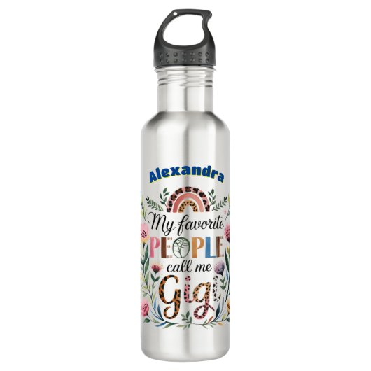 ❤️Gepersonaliseerde GIGI Gifts Moederdag Verjaarda Waterfles (Voorkant)