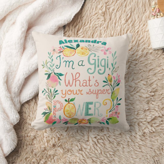 ❤️Gepersonaliseerde GIGI Moederdag Verjaardag Kers Kussen (Deken)