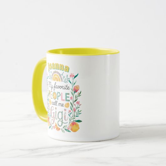 Gepersonaliseerde GIGI Moederdag Verjaardag Kerst Mok (Voorkant links)