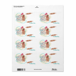Gepersonaliseerde Gingerbread Christmas Gift Label