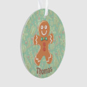Gepersonaliseerde Gingerbrood Man Ornament (voorkant)
