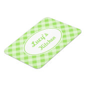 Gepersonaliseerde Gingham Magnet Magneet (Linkerzijde)
