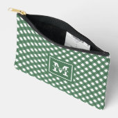 Gepersonaliseerde Gingham Plaid Patroon Etui (Open)