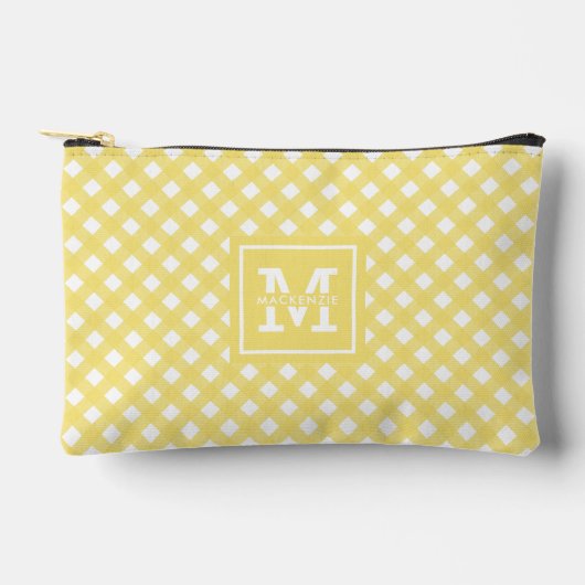 Gepersonaliseerde Gingham Plaid Patroon Etui (Voorkant)