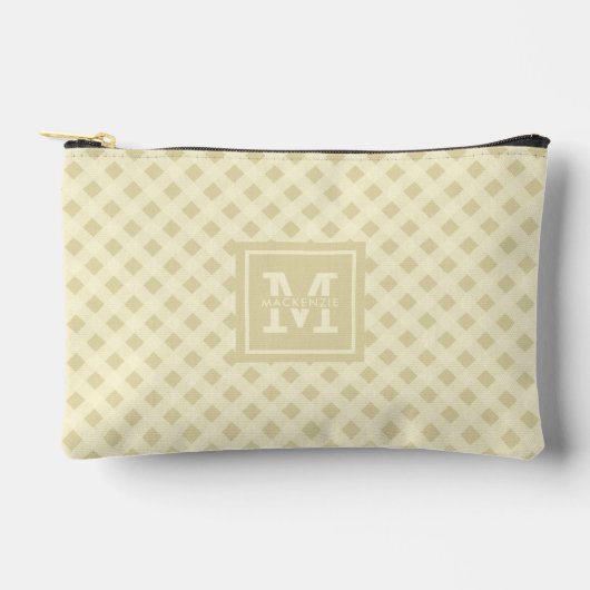 Gepersonaliseerde Gingham Plaid Patroon Etui (Voorkant)