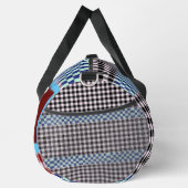 Gepersonaliseerde Gingham Plaid Plunjezak (Rechts)
