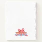 Gepersonaliseerde Gingham School Crest Notitieboek (Achterkant)