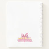 Gepersonaliseerde Gingham School Crest Notitieboek (Achterkant)