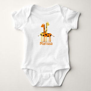 Gepersonaliseerde Giraffe Baby Gifts Romper