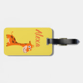 Gepersonaliseerde Giraffe Bagagelabel (Achterkant horizontaal)