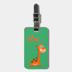 Gepersonaliseerde Giraffe Bagagelabel