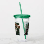 Gepersonaliseerde Giraffe Cup met deksel en stro Acryl Drinkbeker (Links)