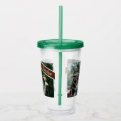 Gepersonaliseerde Giraffe Cup met deksel en stro Acryl Drinkbeker (Rechts)