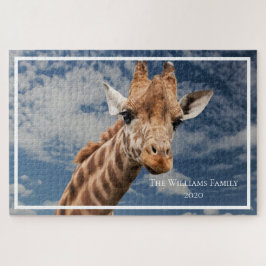 Gepersonaliseerde Giraffe Giant Legpuzzel