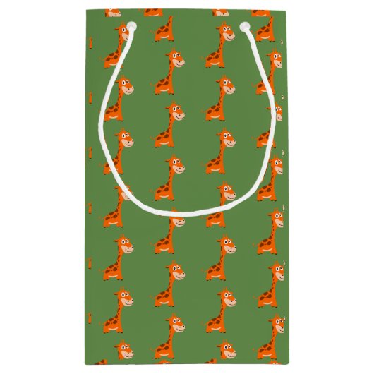 Gepersonaliseerde Giraffe Klein Cadeauzakje (Achterkant)