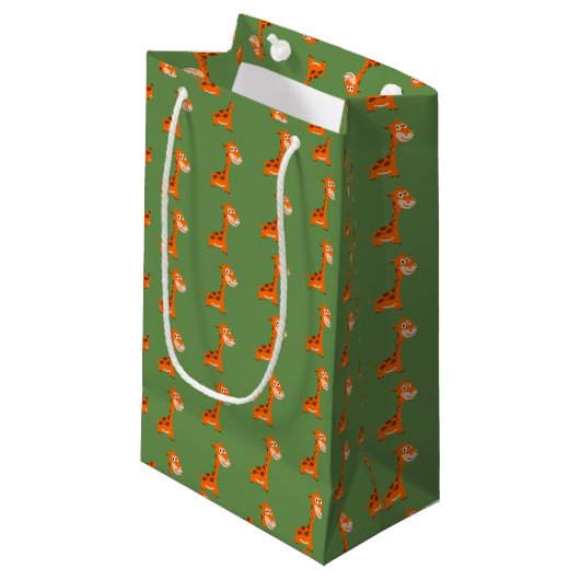 Gepersonaliseerde Giraffe Klein Cadeauzakje (Voorkant Gekanteld)