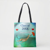 Gepersonaliseerde Giraffe Oh the Places We Will Go Tote Bag (Voorkant)