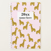 Gepersonaliseerde Giraffe Planner voor kinderen (Voorkant)