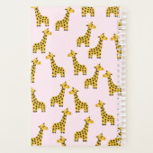 Gepersonaliseerde Giraffe Planner voor kinderen (Achterkant)