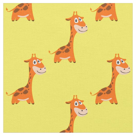 Gepersonaliseerde Giraffe Stof (Close Up)