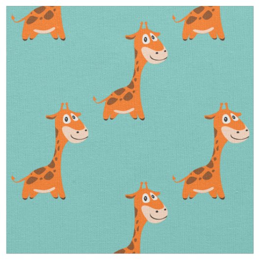Gepersonaliseerde Giraffe Stof (Close Up)