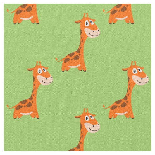 Gepersonaliseerde Giraffe Stof (Close Up)