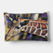 Gepersonaliseerde Giraffe Waterverf Kunst Etui (Achterkant)