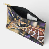 Gepersonaliseerde Giraffe Waterverf Kunst Etui (Open)