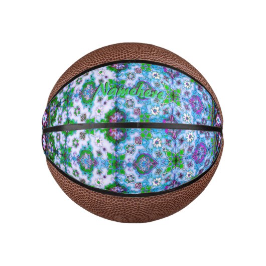 Gepersonaliseerde Girl Ball! Voeg haar naam toe! K Mini Basketbal (Voorkant)