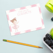 Gepersonaliseerde Girl Waterverf Ballerina Kinder  Post-it® Notes