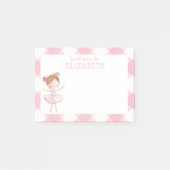 Gepersonaliseerde Girl Waterverf Ballerina Kinder  Post-it® Notes (Voorkant)