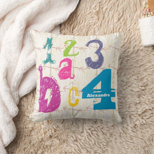 Gepersonaliseerde Girl's Room Crossed Arrow ABC 12 Kussen (Deken)