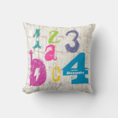 Gepersonaliseerde Girl's Room Crossed Arrow ABC 12 Kussen (Voorkant)