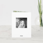 Gepersonaliseerde Girly Elegante Groene en Roze Notitiekaartje (Achterkant)