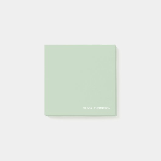 Gepersonaliseerde Girly Green School Post-it® Notes (Voorkant)