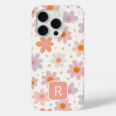 Gepersonaliseerde Girly kleurrijke bloemen patroon Case-Mate iPhone Case (Achterkant)